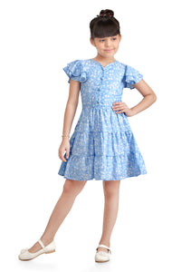 Tiny Girl Print Fit & Flare Dress