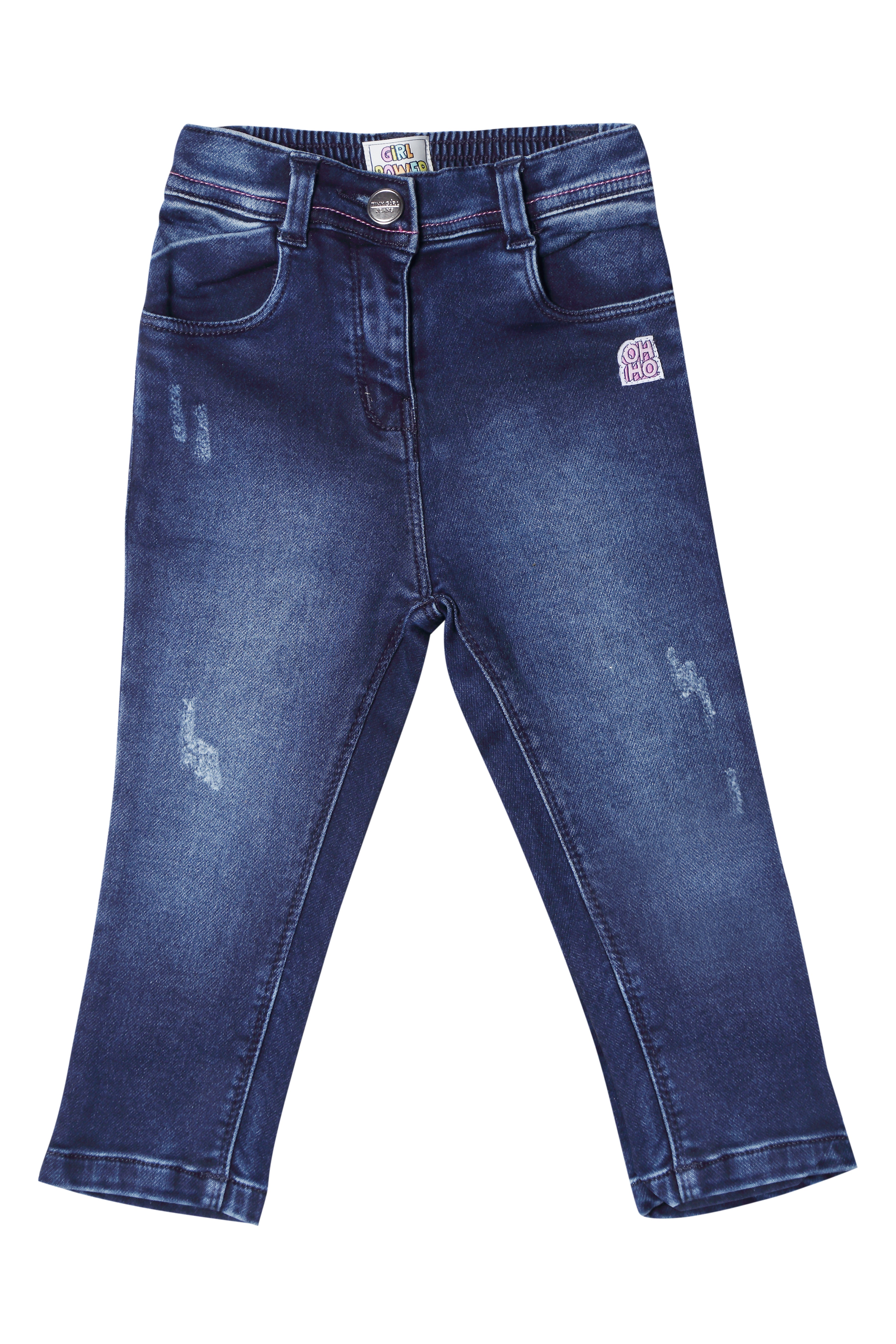 Buy AND Women ankle-length Blue straight fit Jeans online