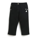 Tiny Girl Black Colour Ankle Length Denim Pant