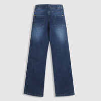 Tiny Girl Straight Fit Denim Pant With Colourful Stud & Button