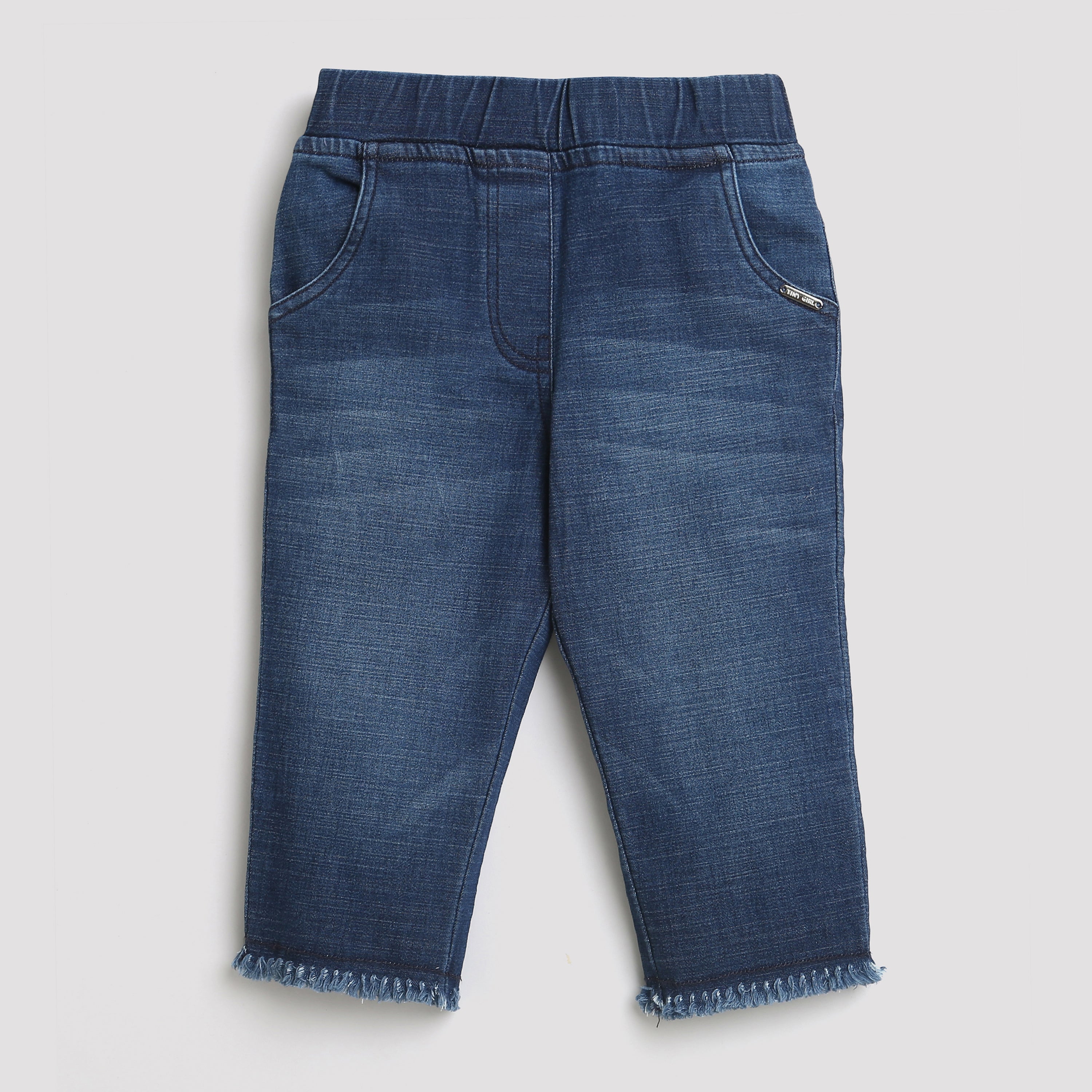 Tiny Girl Knee Length Denim Paddle Pant