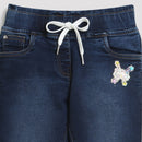 Tiny Girl Dark Blue Denim Pant With Fancy Patch