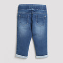 Tiny Girl Light Blue Denim Pant With Fancy Patch