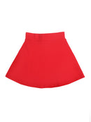 Tiny Girl Party Wear Red Elastic Band And Midi Length Skirt