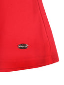 Tiny Girl Party Wear Red Elastic Band And Midi Length Skirt