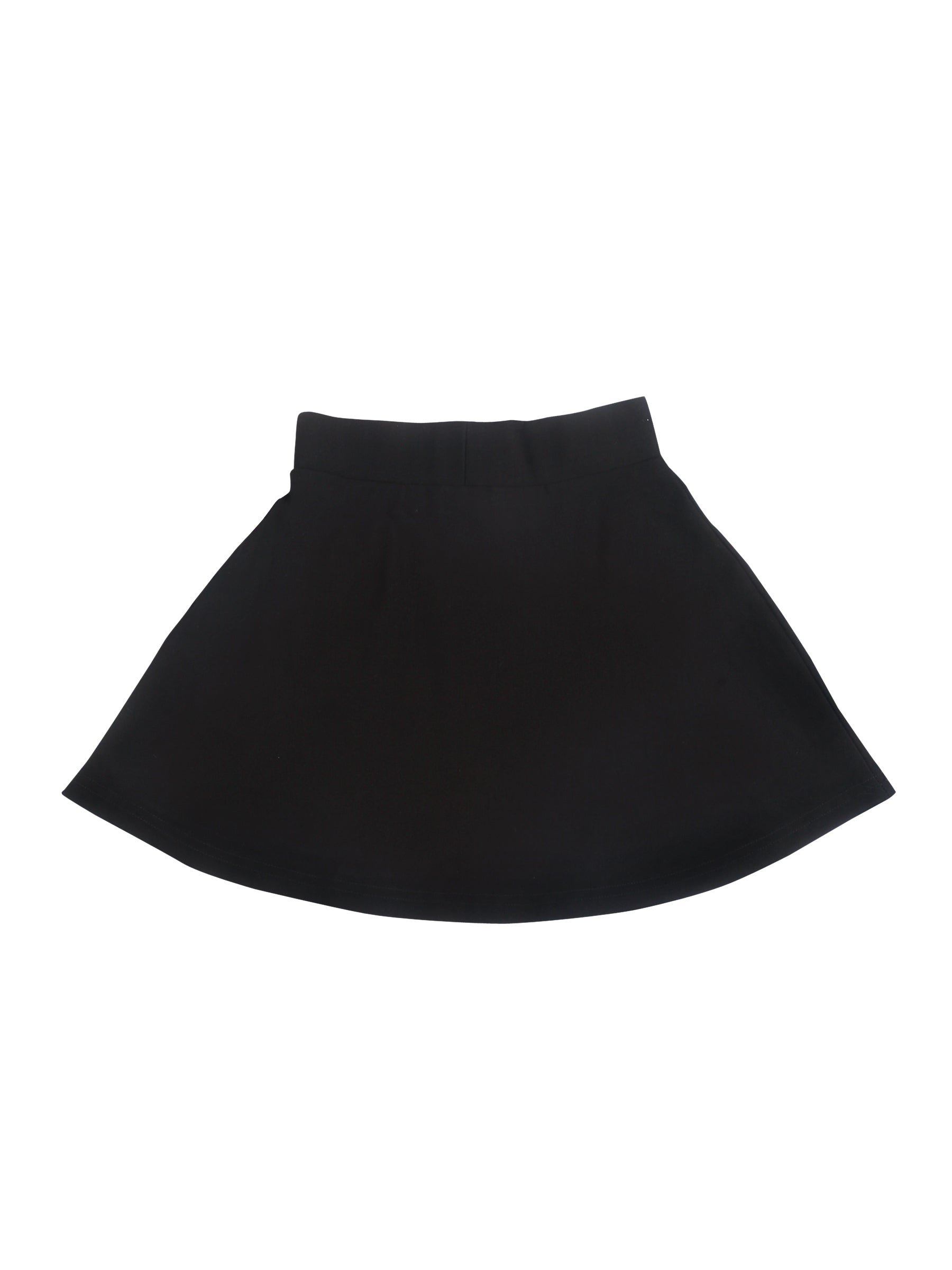 Tiny Girl Party Wear Black Elastic Band And Midi Length Skirt