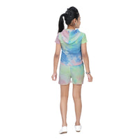 Tie-Die Hoodie Shorts Set