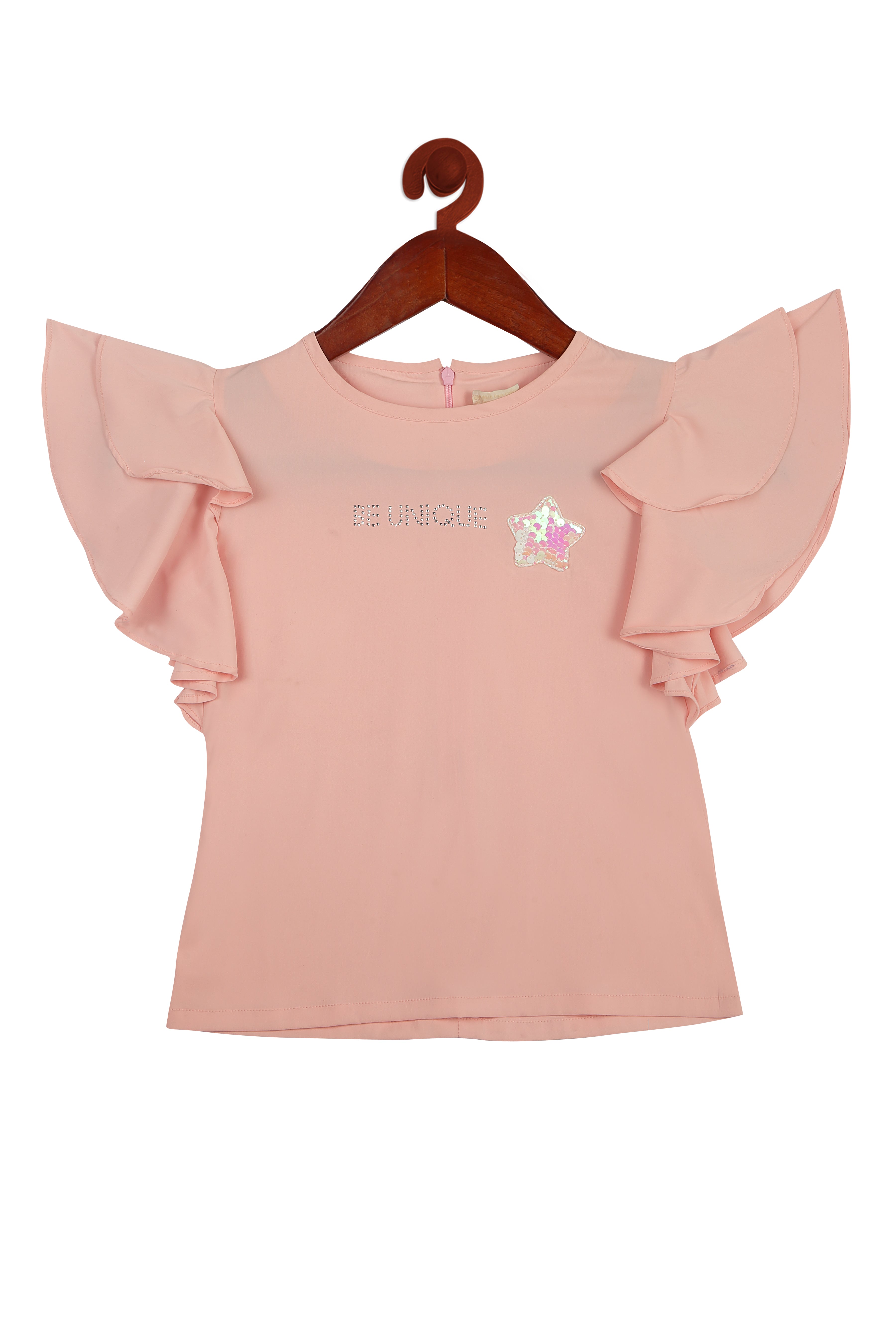Be Unique Ruffle Sleeve Top