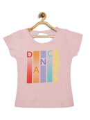 Tiny Girl Round Neck Cap Sleeve  Cotton Top