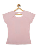 Tiny Girl Round Neck Cap Sleeve  Cotton Top