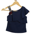 Tiny Girl Regular Fit One Shoulder Top