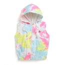 Letter Print Sleeveless Hoodie