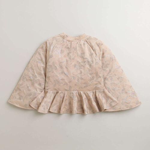 Tiny Girl Fawn Top Reglan Bell Sleeves With Elegance In Mind