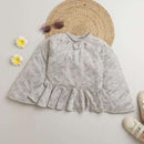 Tiny Girl Gray Top Reglan Bell Sleeves With Elegance In Mind