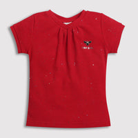 Tiny Girl Cap Sleeve V-Neck Top Stick On & Foil Sticker