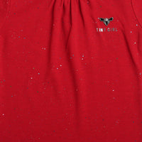 Tiny Girl Cap Sleeve V-Neck Top Stick On & Foil Sticker