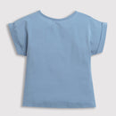 Tiny Girl Round Neck & Roll Up Sleeve Versatile Look