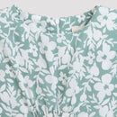 Tiny Gril Half Sleeve Printed Top With Frill On Sleeve