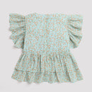 Tiny Girl V-Neck Top With 2 Layers Of Frill On Bottom