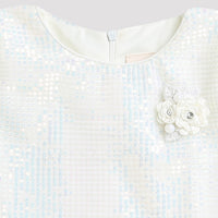 Tiny Girl Round Neck Sleeveless Top With Frill