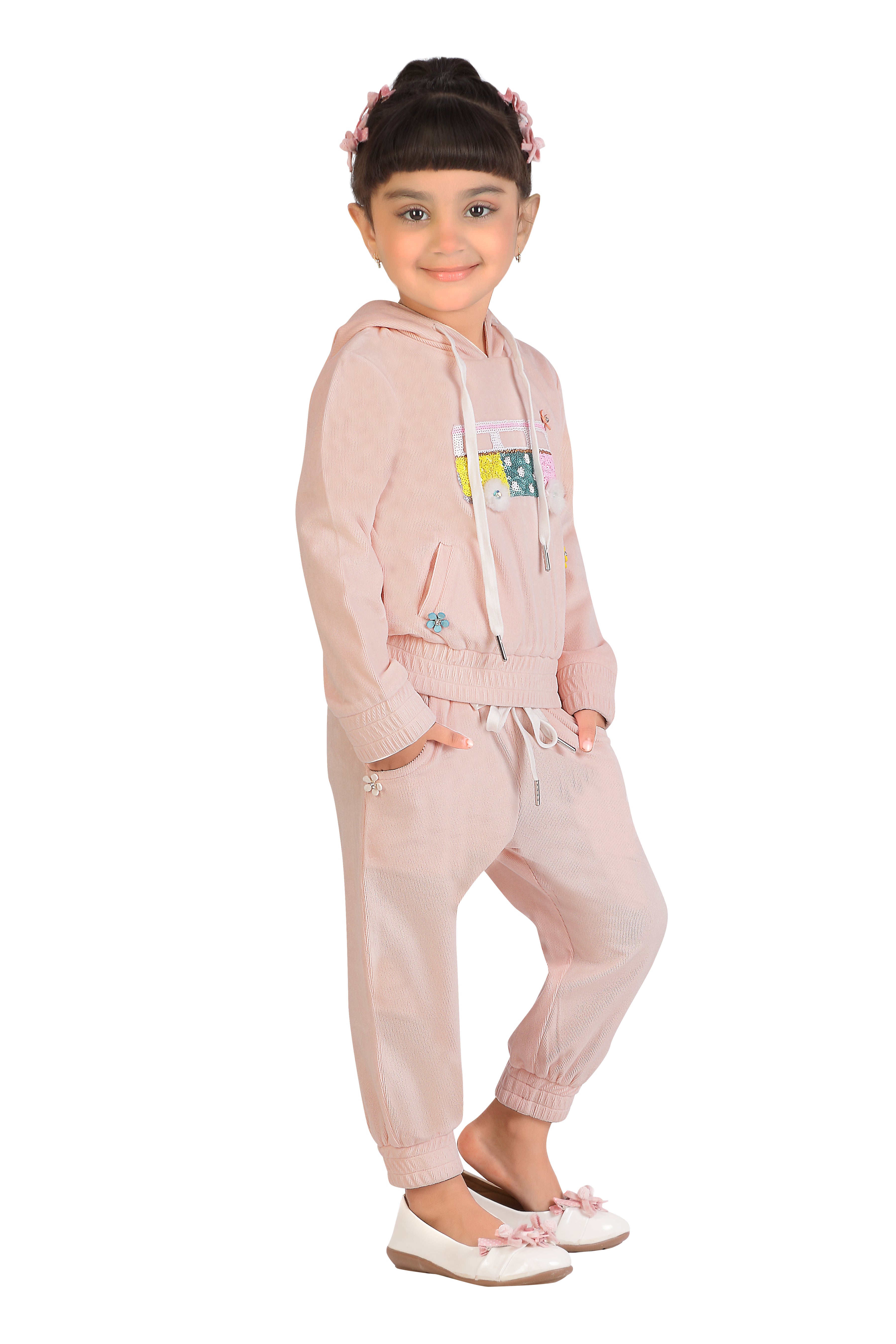 Tressel Kids Patch & Side Welt Pockets Joggers Set