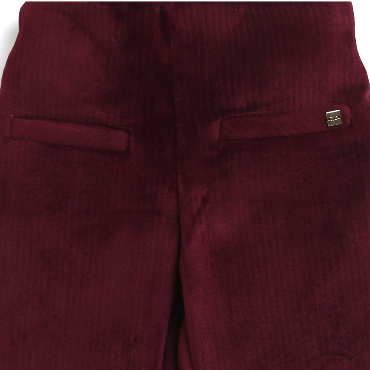 Wine Bootcut Pants