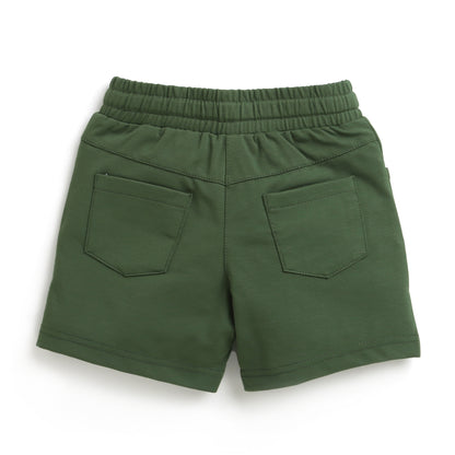 Basic Olive Green Tiny Girl Shorts