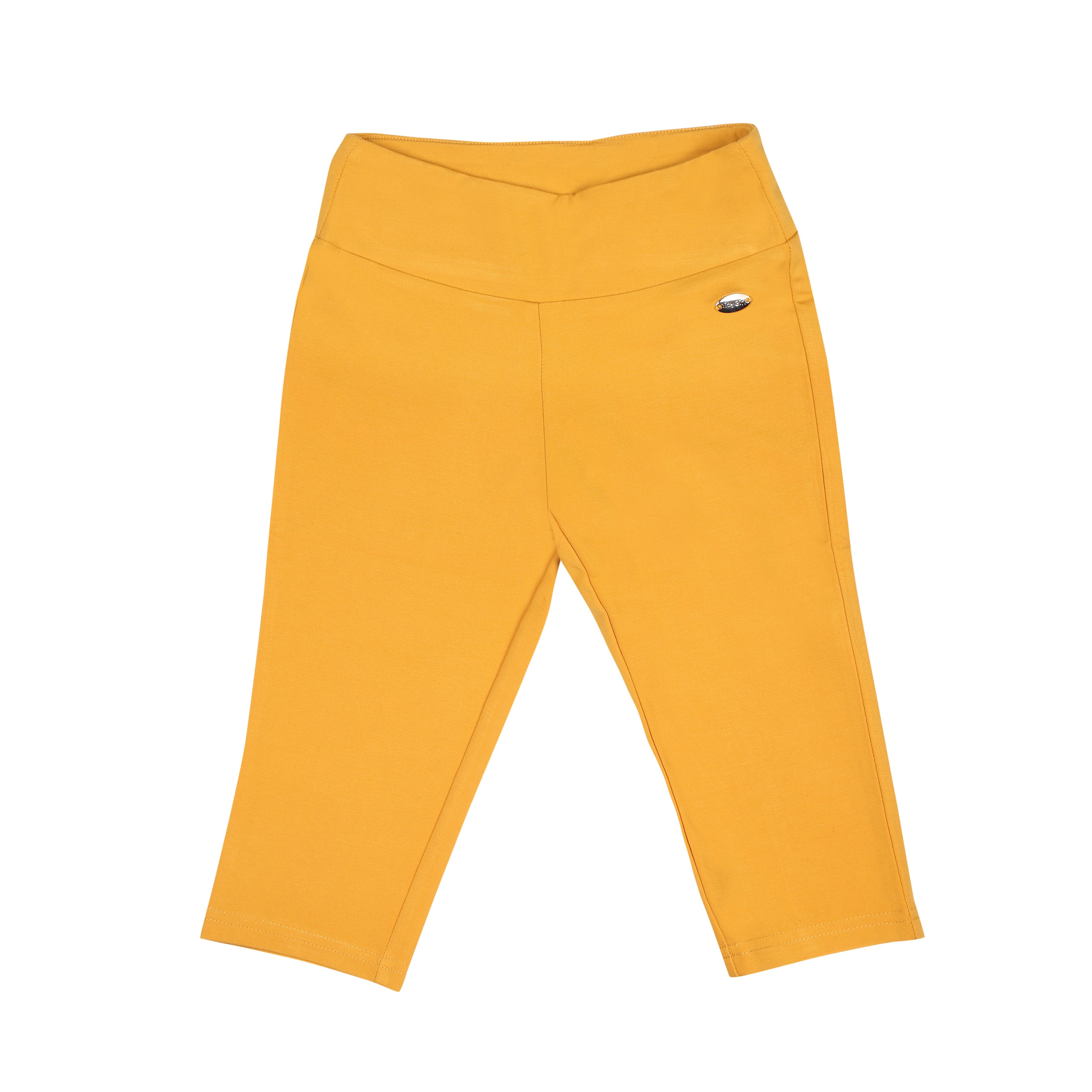 Basic Comfort Fit Jeggings In Mustard