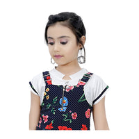 Floral Mini Printed Pinafore Midi Dress