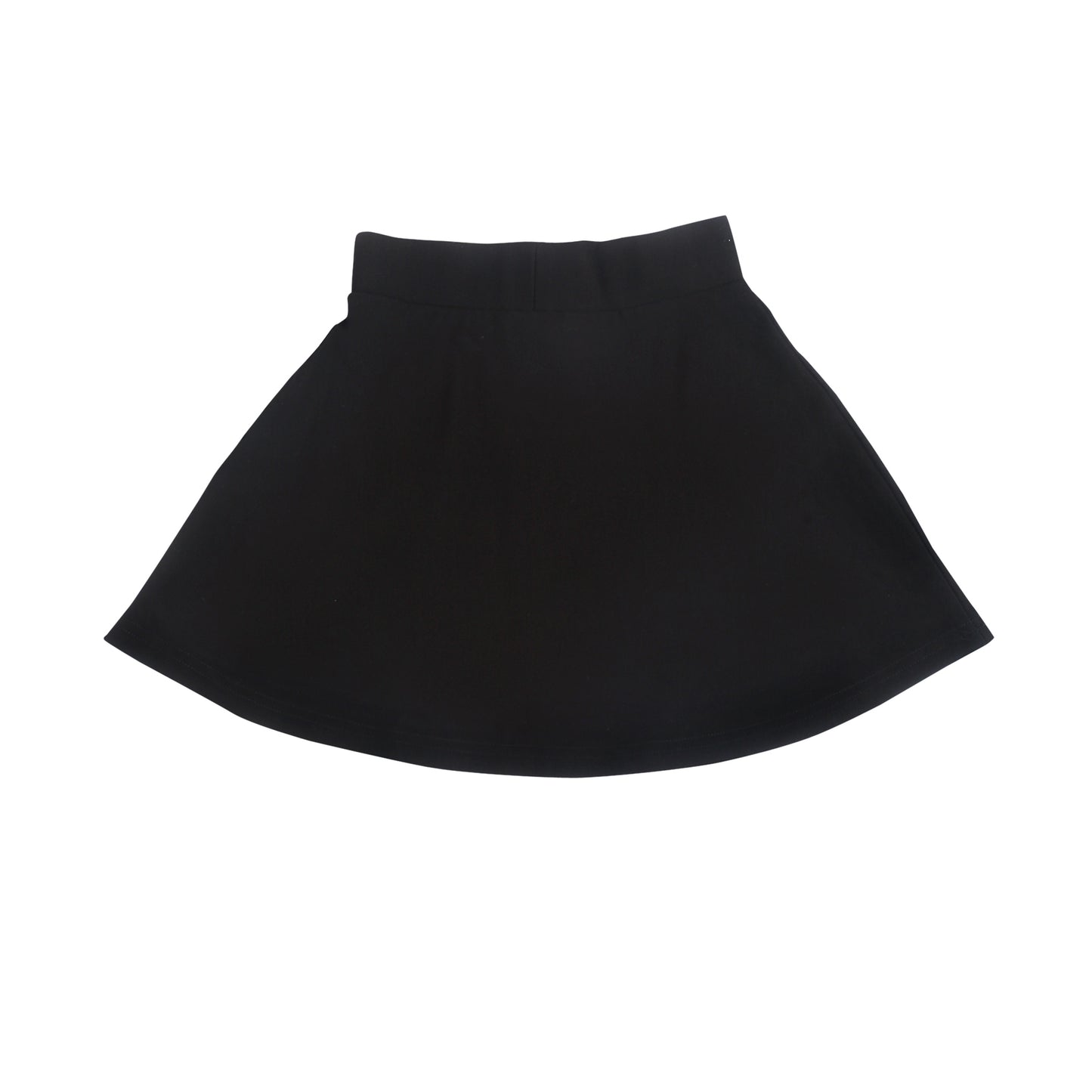 Plain Black Skater Skirt