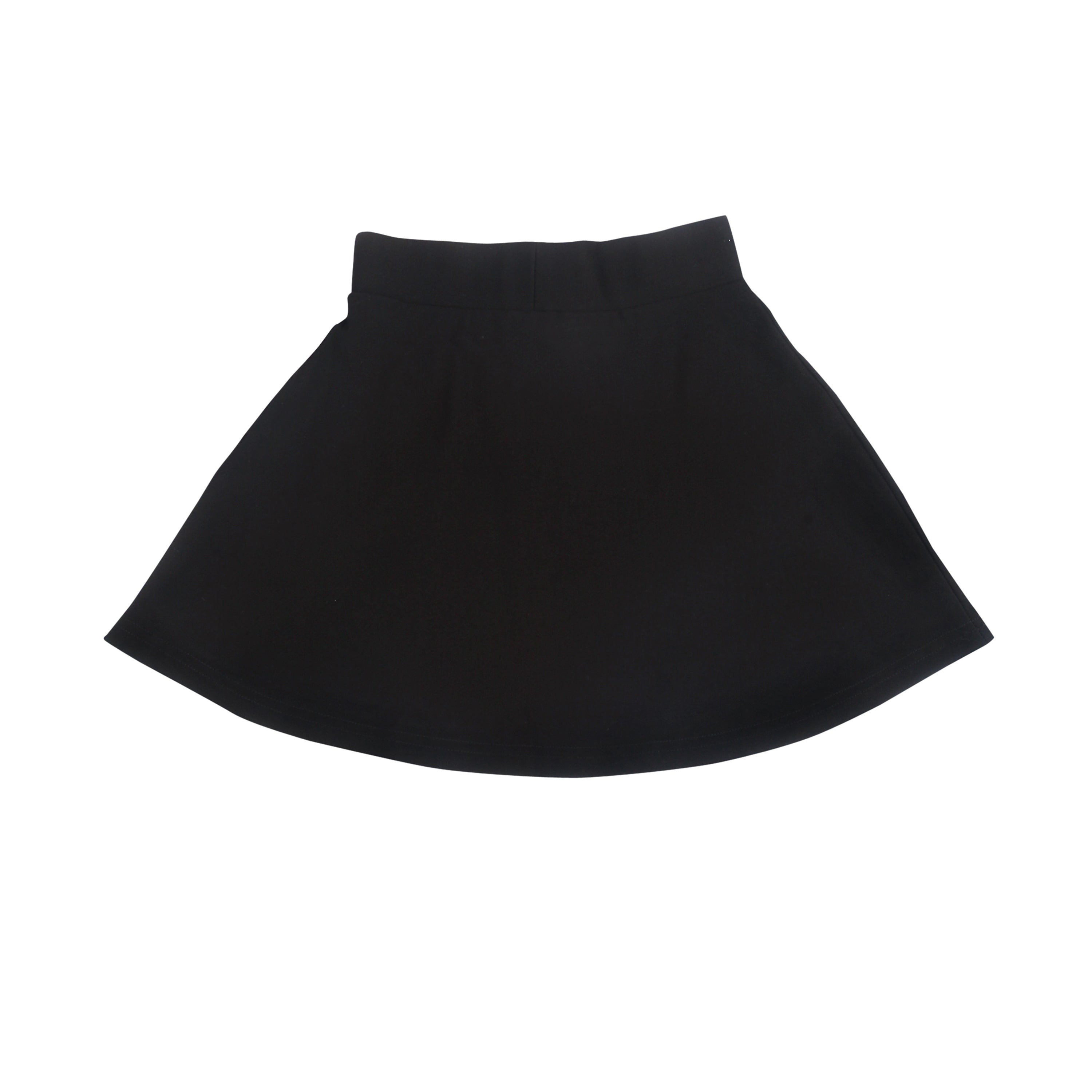 Plain Black Skater Skirt