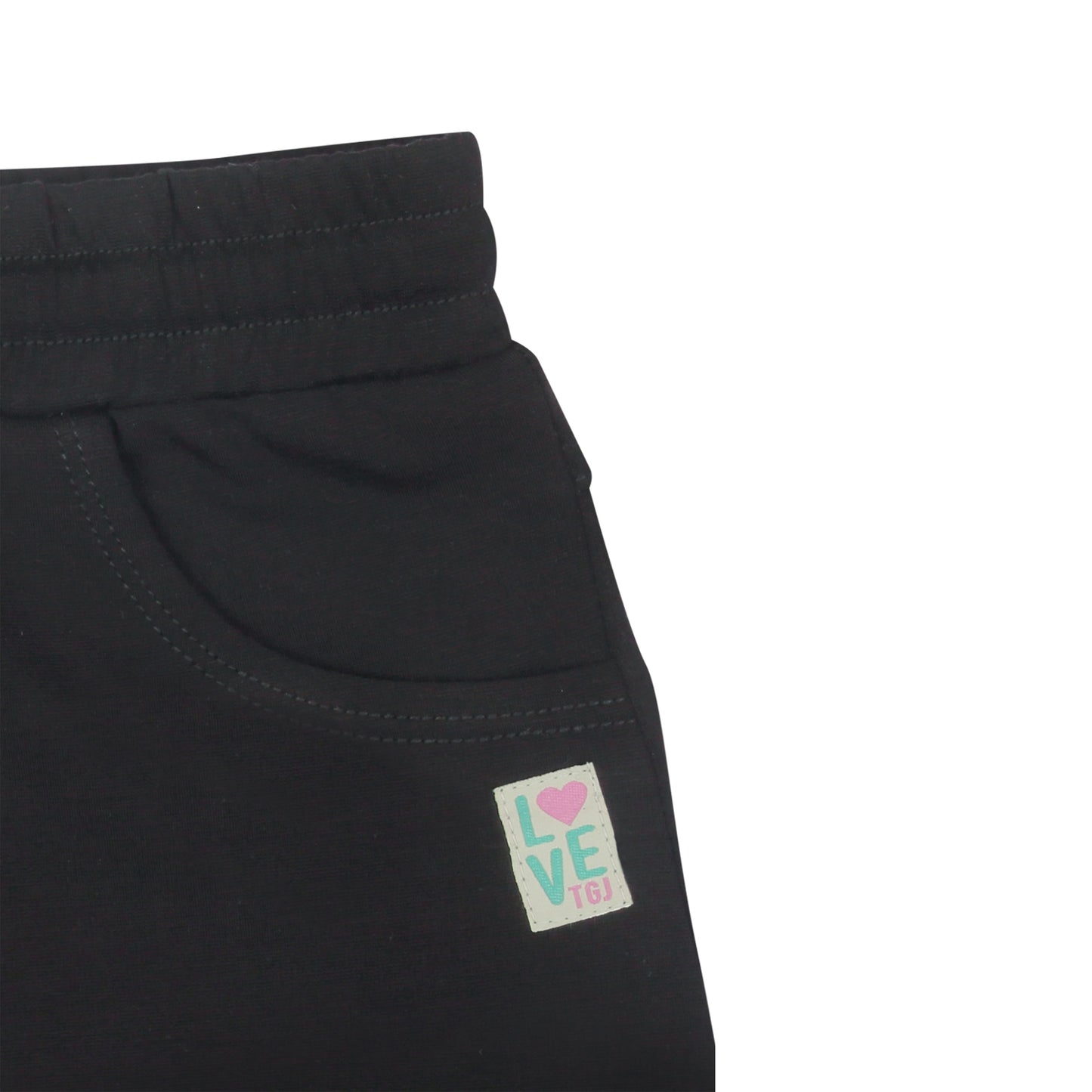 Regular Fit Basic Knitted Black Skirt With Pockets