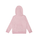 Pink Crown Hoodie With Contrasting Inner Lining And Front Pockets