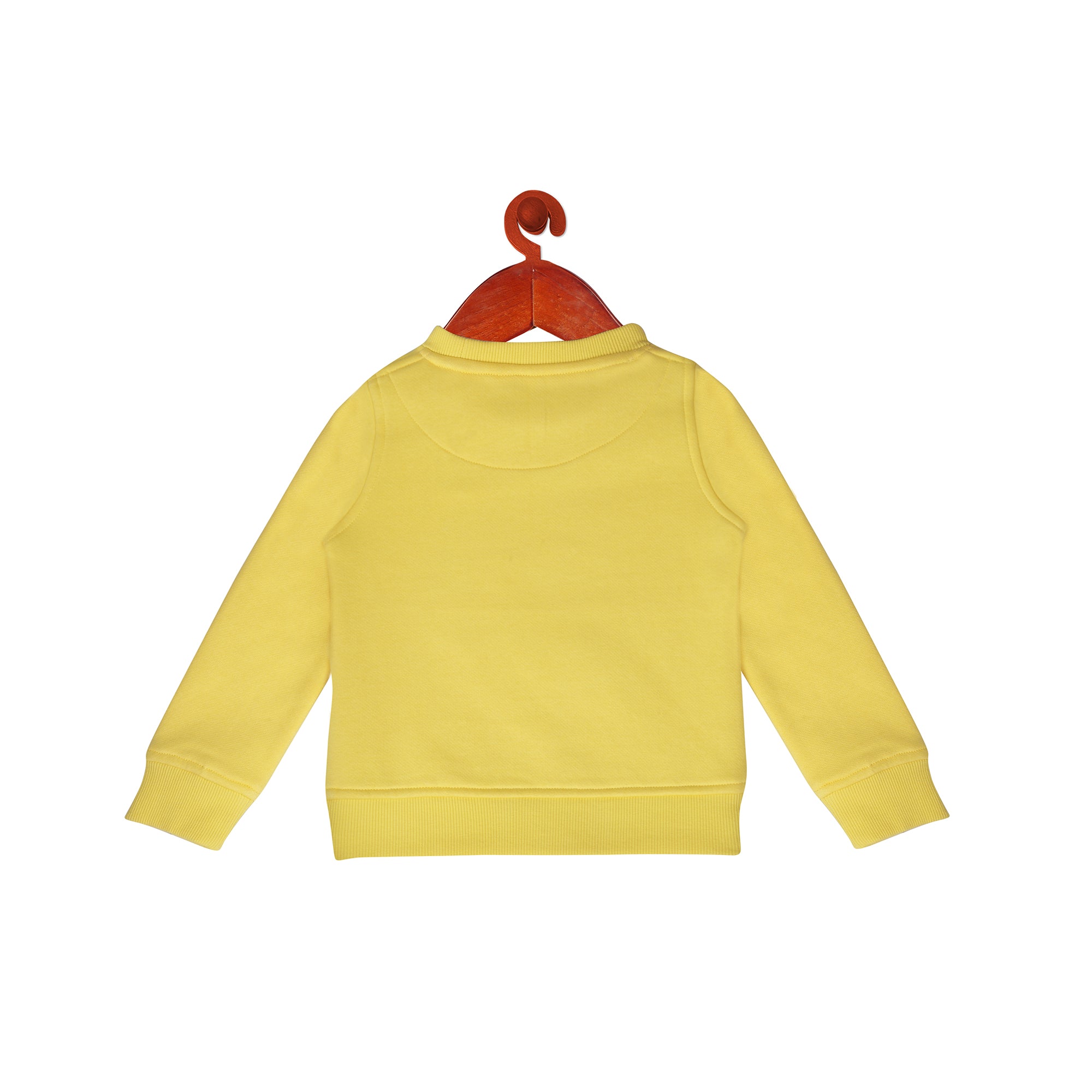 Stardust Sweatshirt With Front Pockets In Lemon Yellow