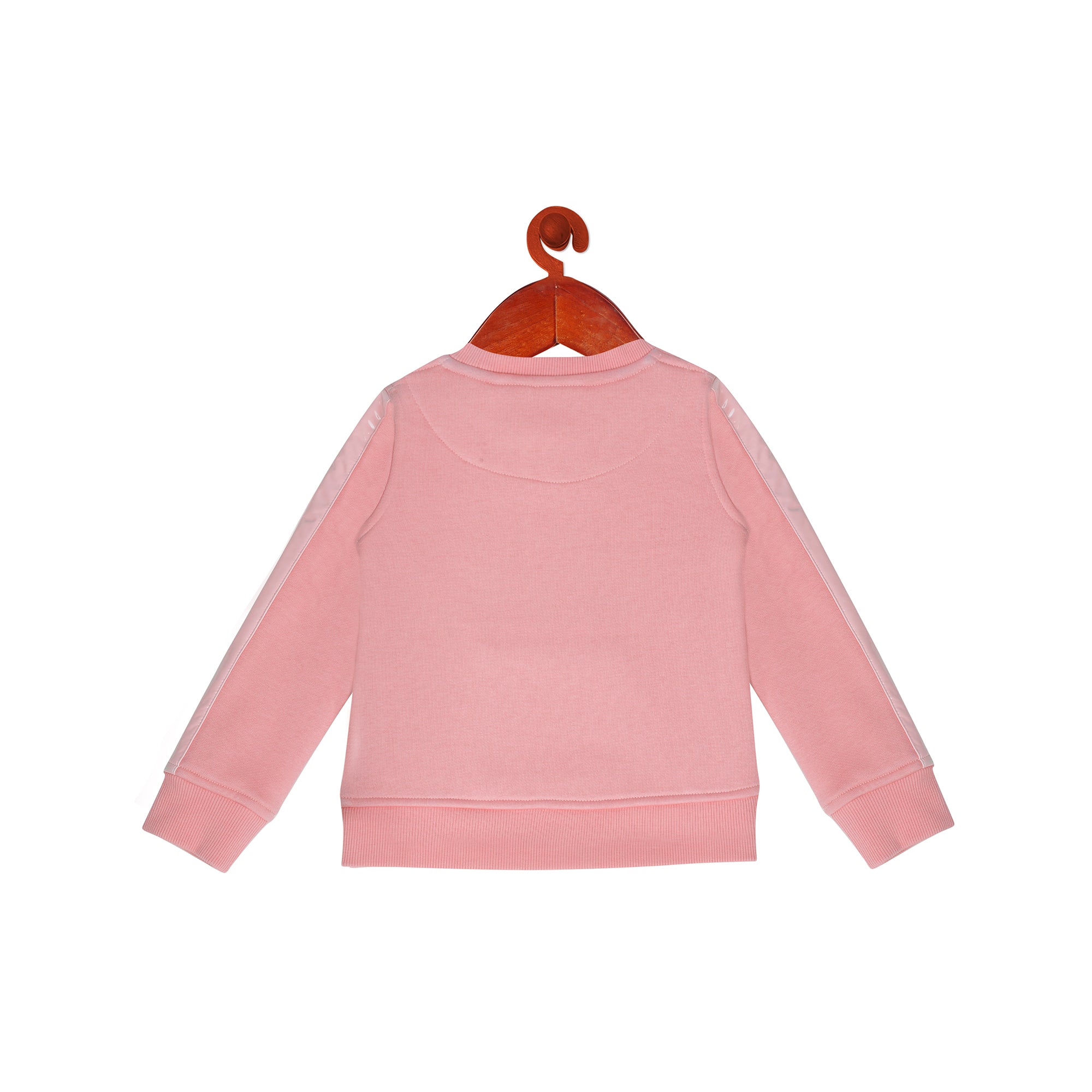 Smile Classic Sweatshirt With Front Pockets In Pink