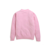 Mini Hearts Baby Pink Warm Sweater