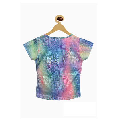 Tie Dye Snake Texture Girl Power T-Shirt